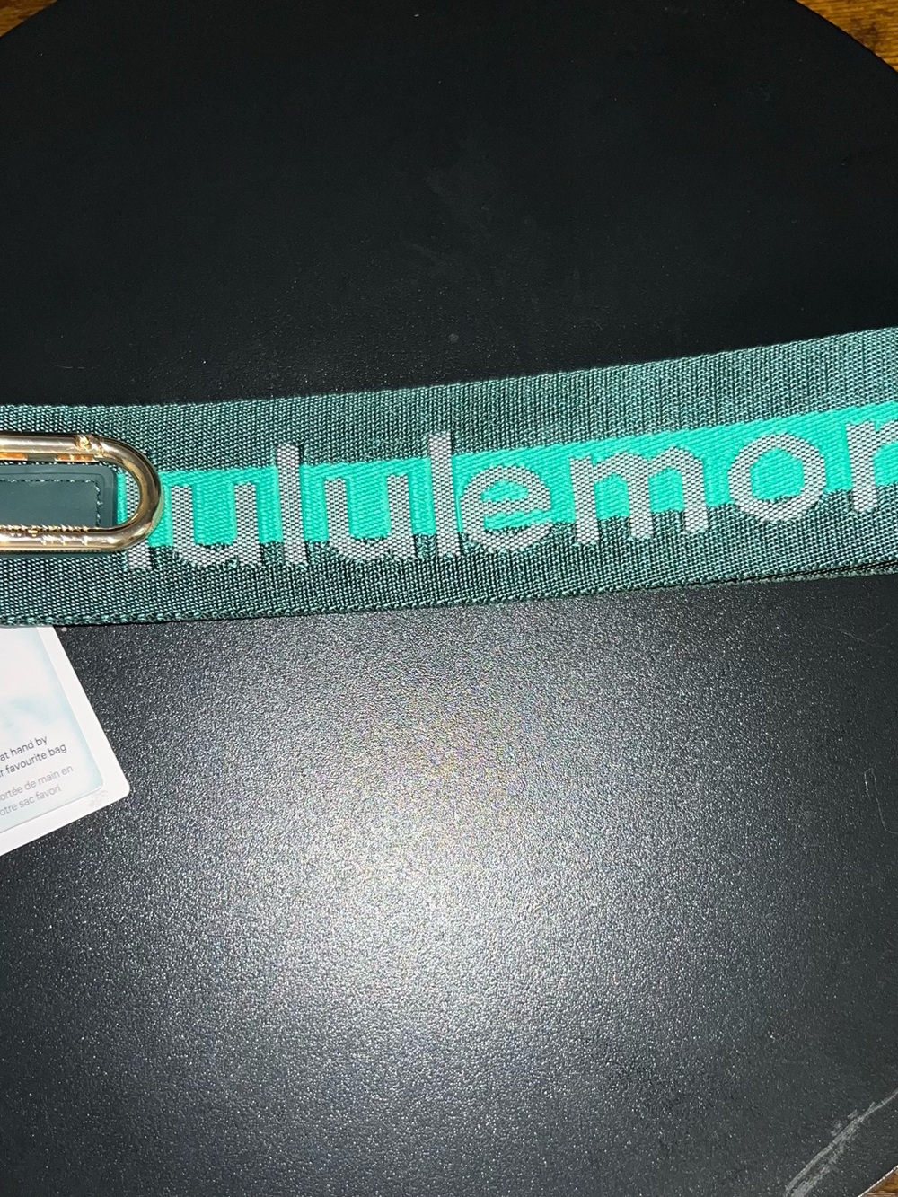 lululemon athletica Teal and Emerald Logo Webbing Strap